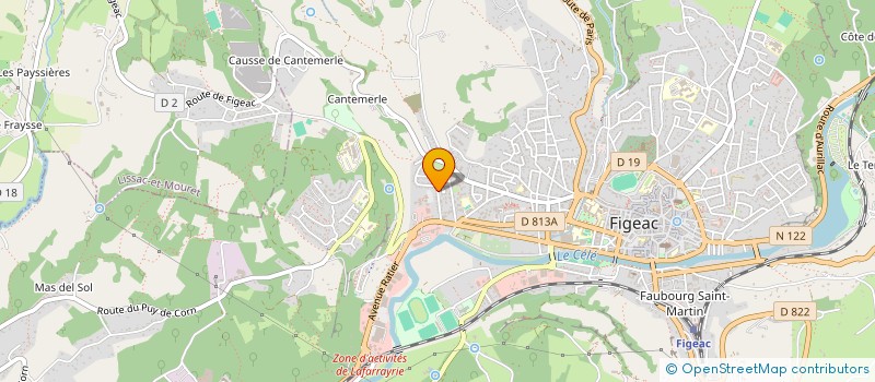 localisation de l'entreprise MADAME AMBRE MARTY à FIGEAC