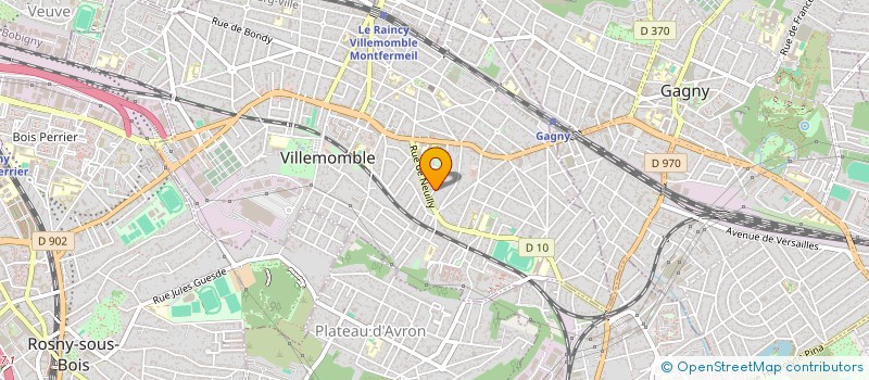 localisation de l'entreprise MADAME AMBRE MATET  VILLEMOMBLE
