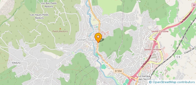 localisation de l'entreprise MADAME AMBRE MICHAUD  SOLLIES-TOUCAS