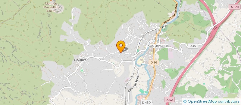 localisation de l'entreprise MADAME AMBRE PEDRI  ROQUEVAIRE