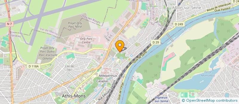 localisation de l'entreprise MADAME AMBRE PREVOTAT à ATHIS-MONS