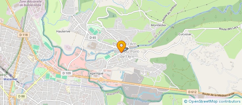 localisation de l'entreprise MADAME AMBRE REVEL  BOUT-DU-PONT-DE-LARN