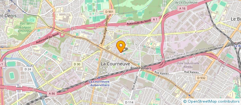localisation de l'entreprise MADAME AMBRE ROGHEDA à LA COURNEUVE