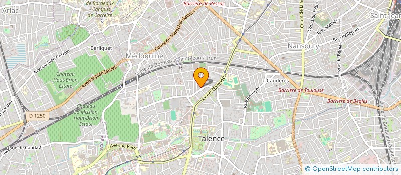 localisation de l'entreprise MADAME AMBRE ROUGELOT  TALENCE