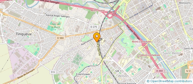 localisation de l'entreprise MADAME AMBRE SYLVESTRE  REIMS