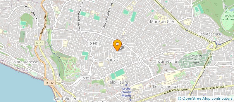 localisation de l'entreprise MADAME AMBRE TOCQUE à LE HAVRE