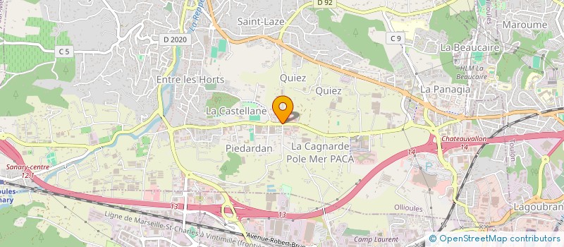 localisation de l'entreprise MADAME AMBRE VANNEREUX  OLLIOULES