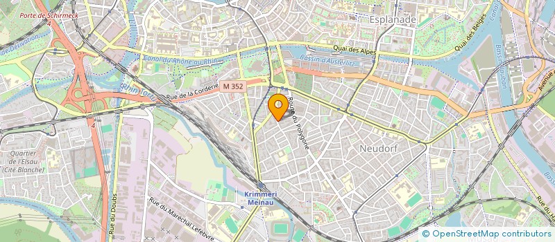 localisation de l'entreprise MADAME AMBRE WEBER à STRASBOURG