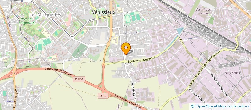 localisation de l'entreprise MADAME AMBRINE HALOUANI  VENISSIEUX