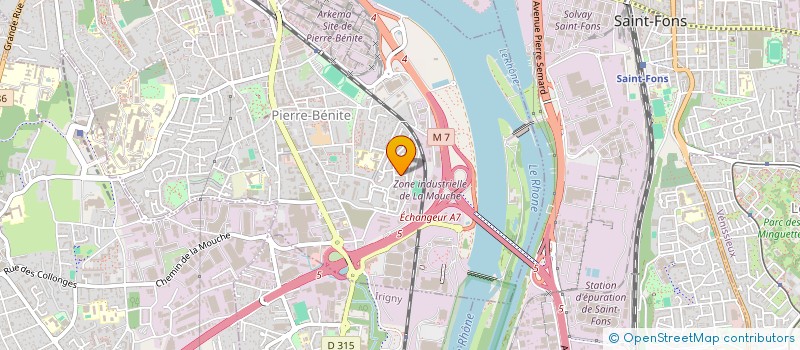 localisation de l'entreprise MADAME AMBRINE NECHAR  OULLINS-PIERRE-BENITE