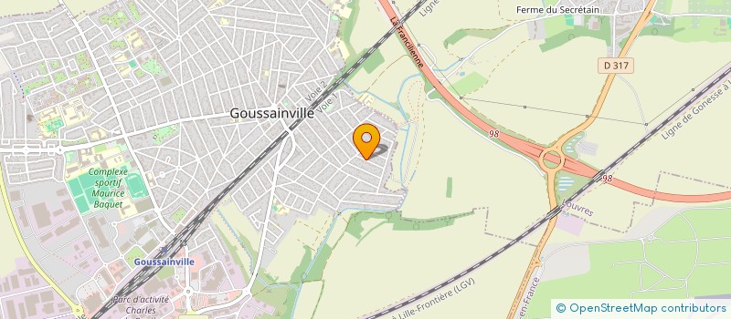 localisation de l'entreprise MADAME AMEER BEHVI  GOUSSAINVILLE