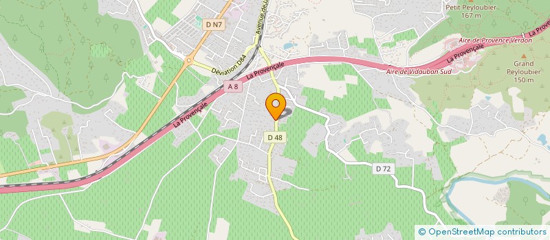 localisation de l'entreprise MADAME AMEKOU KOUAME  VIDAUBAN