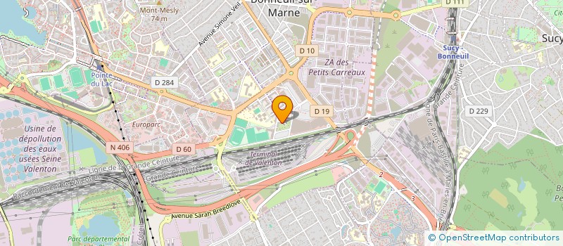 localisation de l'entreprise MADAME AMEL ACHOUR  BONNEUIL-SUR-MARNE