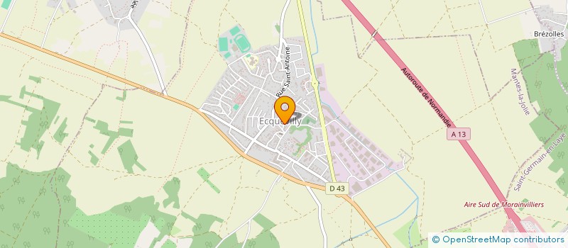 localisation de l'entreprise MADAME AMEL AROUA  ECQUEVILLY