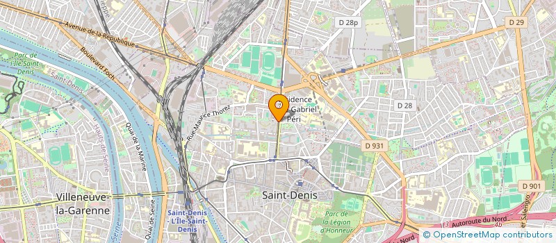 localisation de l'entreprise MADAME AMEL BELKHIR à SAINT-DENIS