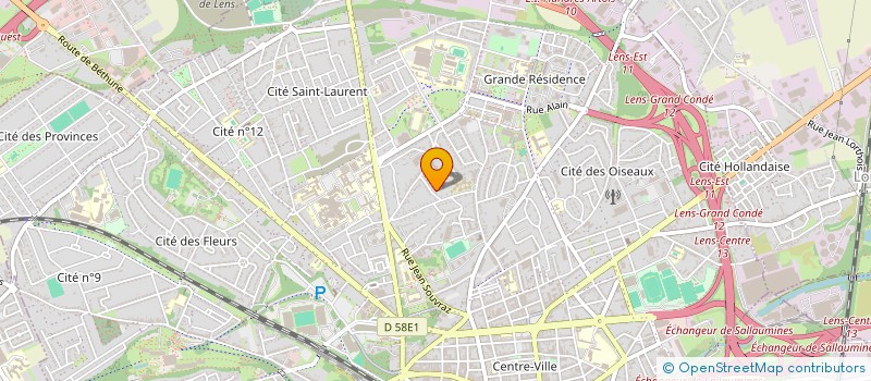 localisation de l'entreprise MADAME AMEL BENTAHAR  LENS