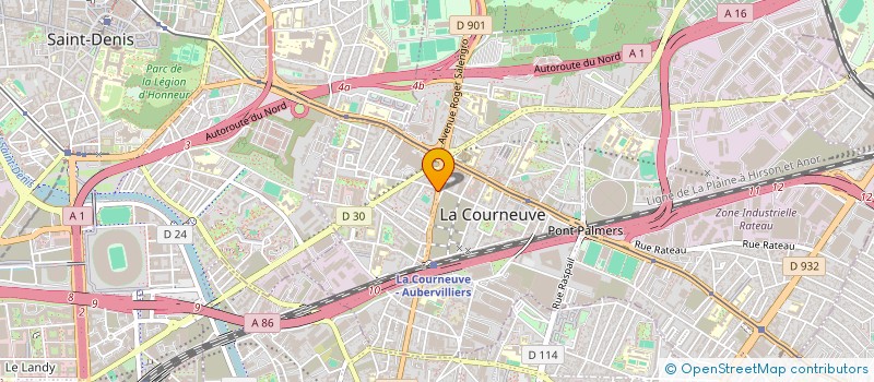 localisation de l'entreprise MADAME AMEL BIZRICHE à LA COURNEUVE