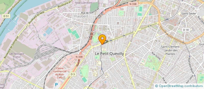 localisation de l'entreprise MADAME AMEL BOUAFIA  LE PETIT-QUEVILLY