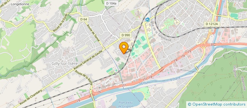 localisation de l'entreprise MADAME AMEL BOUKHIBA  ALBERTVILLE