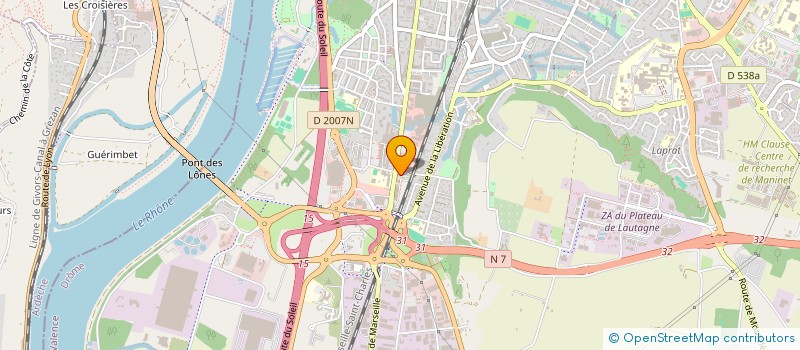 localisation de l'entreprise MADAME AMEL BOULKROUNE  VALENCE