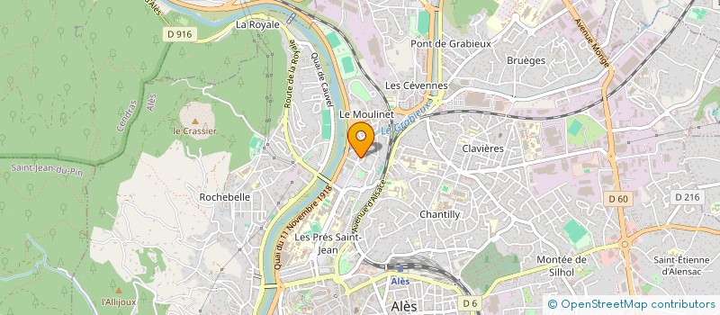 localisation de l'entreprise MADAME AMEL BOUMEDJAOUD  ALES