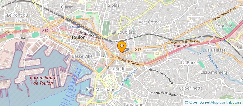 localisation de l'entreprise MADAME AMEL BOUZAIENNE à TOULON