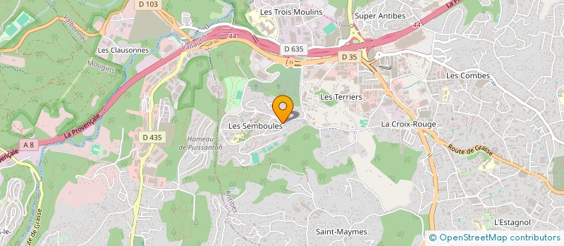 localisation de l'entreprise MADAME AMEL BRAMKI  ANTIBES