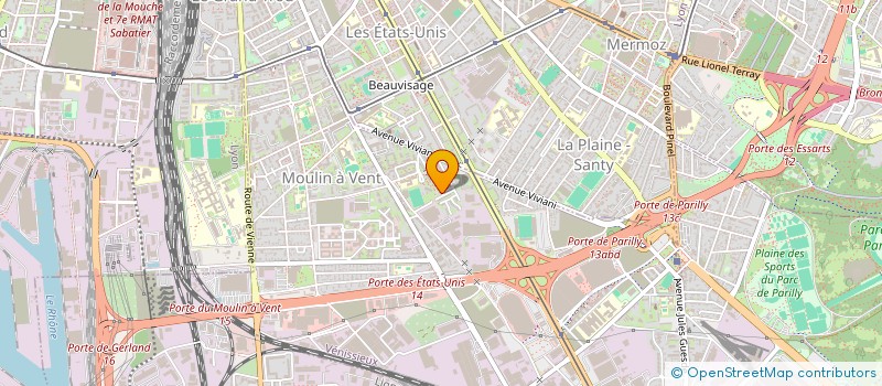 localisation de l'entreprise MADAME AMEL CHAOUCH  VENISSIEUX