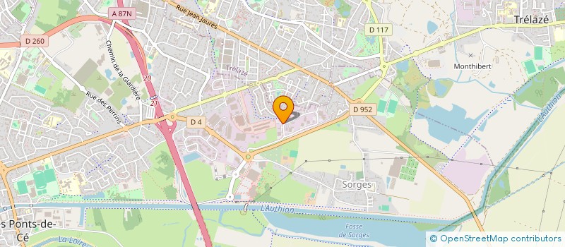 localisation de l'entreprise MADAME AMEL CHERIBET à LES PONTS-DE-CE