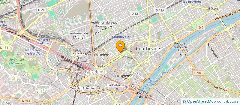 localisation de l'entreprise MADAME AMEL DAOUDI à COURBEVOIE
