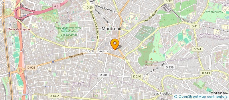 localisation de l'entreprise MADAME AMEL DAWEDJI à MONTREUIL