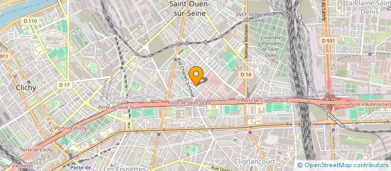 localisation de l'entreprise MADAME AMEL DJAOU à SAINT-OUEN-SUR-SEINE