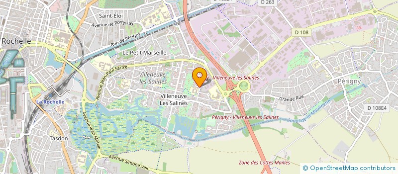 localisation de l'entreprise MADAME AMEL DJELIDA  LA ROCHELLE