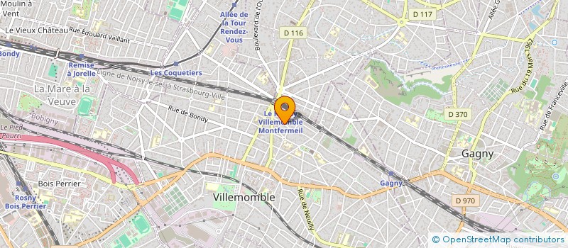 localisation de l'entreprise MADAME AMEL GUEMMAR  VILLEMOMBLE