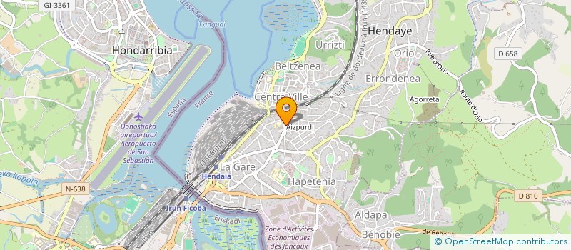 localisation de l'entreprise MADAME AMEL HAMADOUCHE AHL DAOUD  HENDAYE