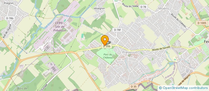 localisation de l'entreprise MADAME AMEL HIDRI à PREVESSIN-MOENS