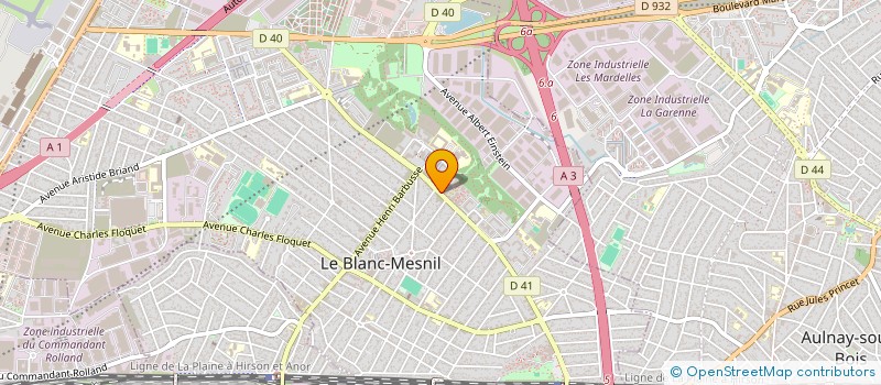 localisation de l'entreprise MADAME AMEL JAOUANI à LE BLANC-MESNIL