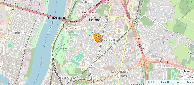 localisation de l'entreprise MADAME AMEL JOUHARI  LORMONT