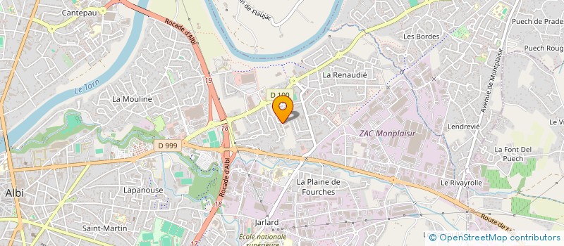 localisation de l'entreprise MADAME AMEL KEHAL  ALBI