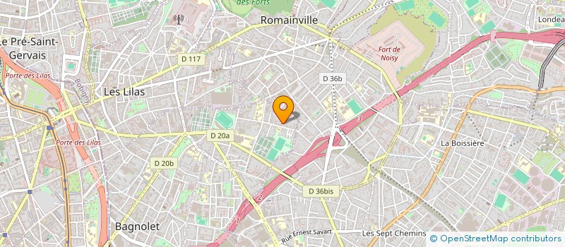 localisation de l'entreprise MADAME AMEL KERFI à BAGNOLET