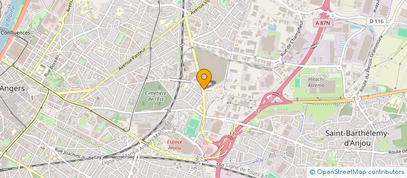 localisation de l'entreprise MADAME AMEL KIATI  ANGERS