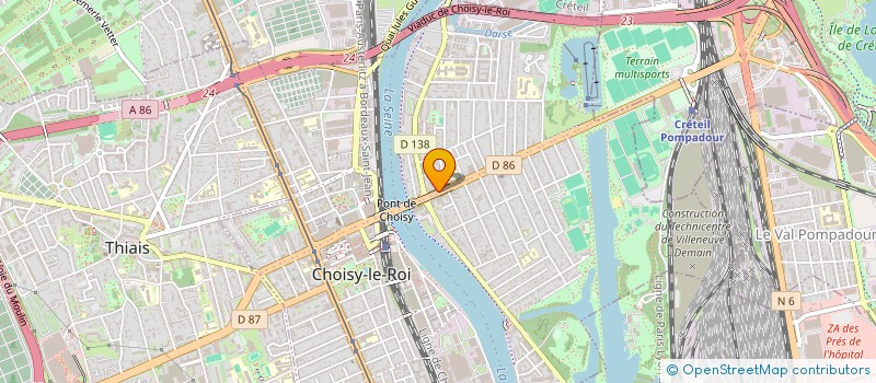 localisation de l'entreprise MADAME AMEL KIFOUCHE  CHOISY-LE-ROI