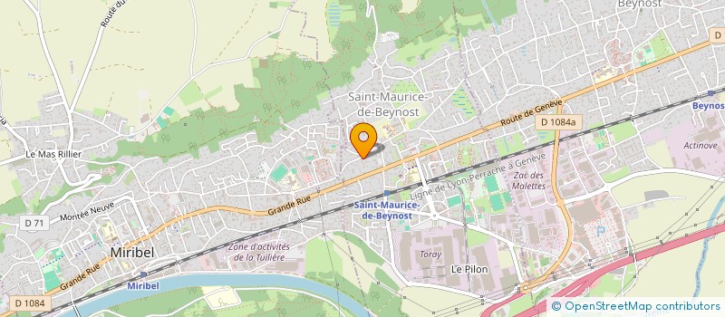 localisation de l'entreprise MADAME AMEL KSOURI  SAINT-MAURICE-DE-BEYNOST