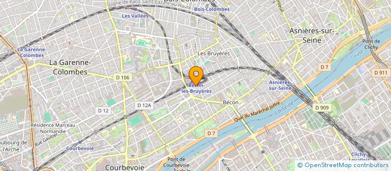 localisation de l'entreprise MADAME AMEL LADHAR à COURBEVOIE