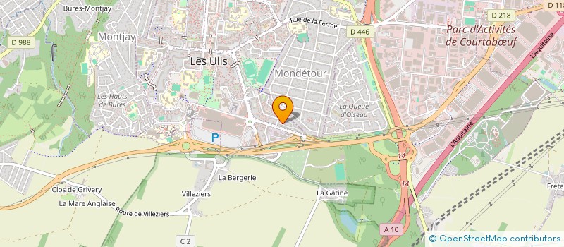 localisation de l'entreprise MADAME AMEL LARDJANE  LES ULIS