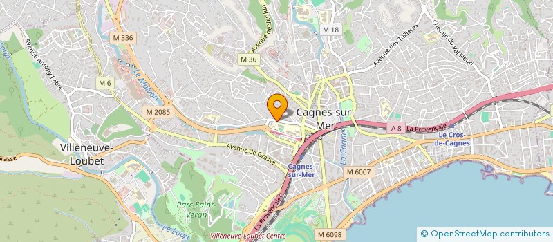 localisation de l'entreprise MADAME AMEL MADINI à CAGNES-SUR-MER