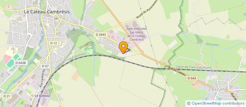 localisation de l'entreprise MADAME AMEL MAHIEDDINE  LE CATEAU-CAMBRESIS