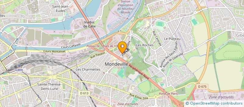 localisation de l'entreprise MADAME AMEL MAIDI  MONDEVILLE