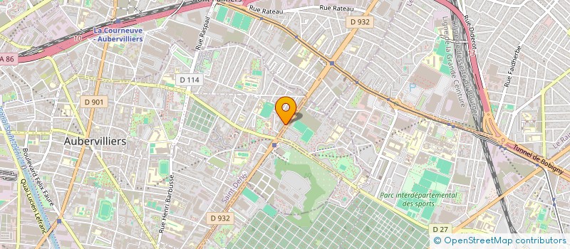 localisation de l'entreprise MADAME AMEL MAKHLOUF  AUBERVILLIERS