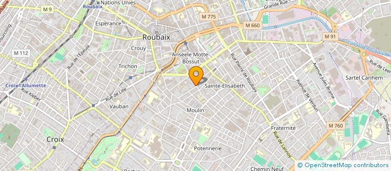 localisation de l'entreprise MADAME AMEL MEHAL à ROUBAIX
